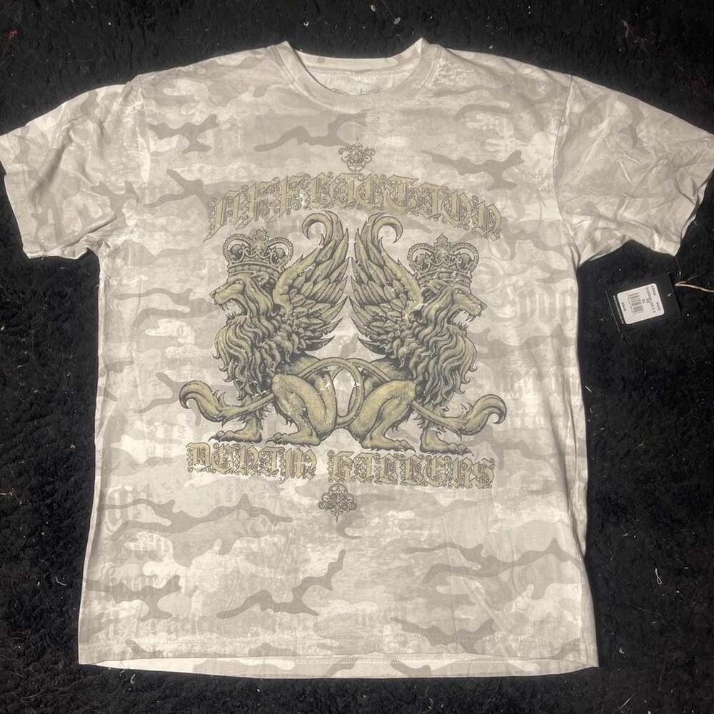Affliction Denim Killers Winged Lion Camo T-Shirt